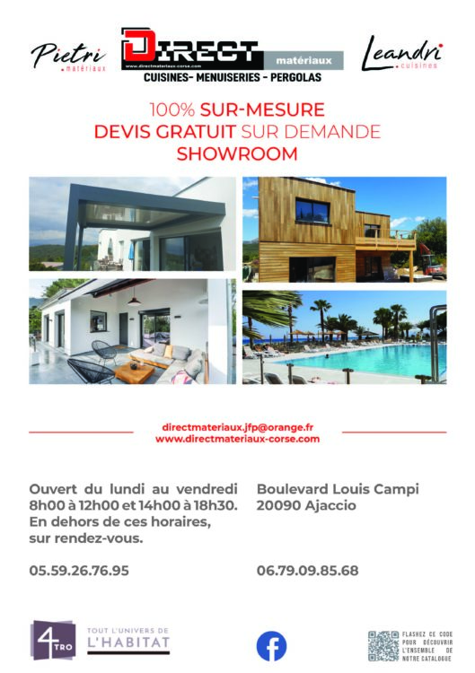 4e de couverture du prospectus de promotion de printemps de notre adhérent corse Direct Matériaux